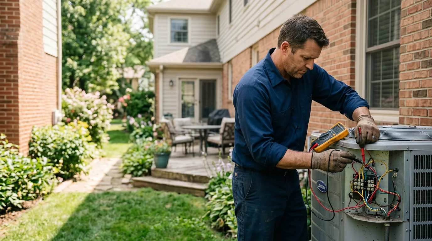 HVAC technician working near Harvard, MA